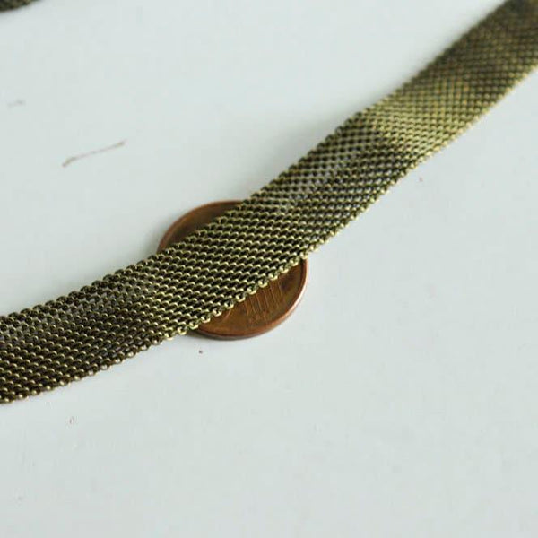 Chaine large maille bronze 10 mm, x1 metre (G1999)