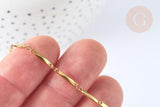 Chaine maille fantaisie acier inoxydable 304 doré IP 11mm, x1 mètre (G7322)