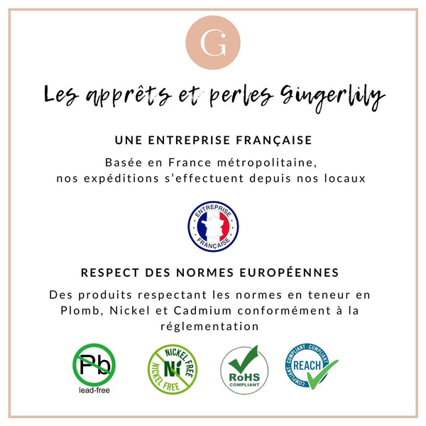 Chaine plate acier inoxydable doré IP fantaisie résine blanc 2.5mm, x1 mètre (G10012)