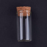 Cloche tube verre et bouchon en liège 30x60mm-G0207