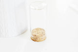 Cloche tube verre et bouchon en liège 30x60mm-G0207