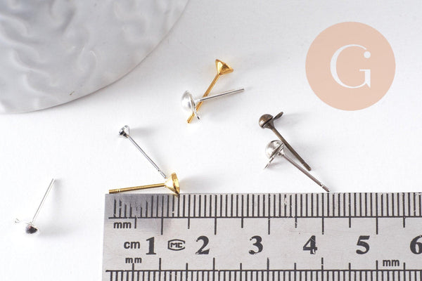 Clous-puces oreille mélangés, x20 (G0742)