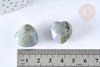 Cœur labradorite naturelle 20mm ,lithotherapie, coeur de décoration pierre naturelle, x1 (G7177)