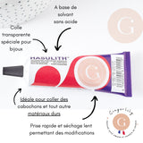Colle pour bijoux transparente 30ml Hasulith, x1 tube (G8131)