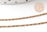 Collier Chaine serpent acier inoxydable platine 1mm/43cm, x1