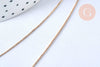 Collier Chaine dorée vénitienne 14K,chaine collier, laiton doré,chaine complète,1.5 mm, 40cm, x1 G0680