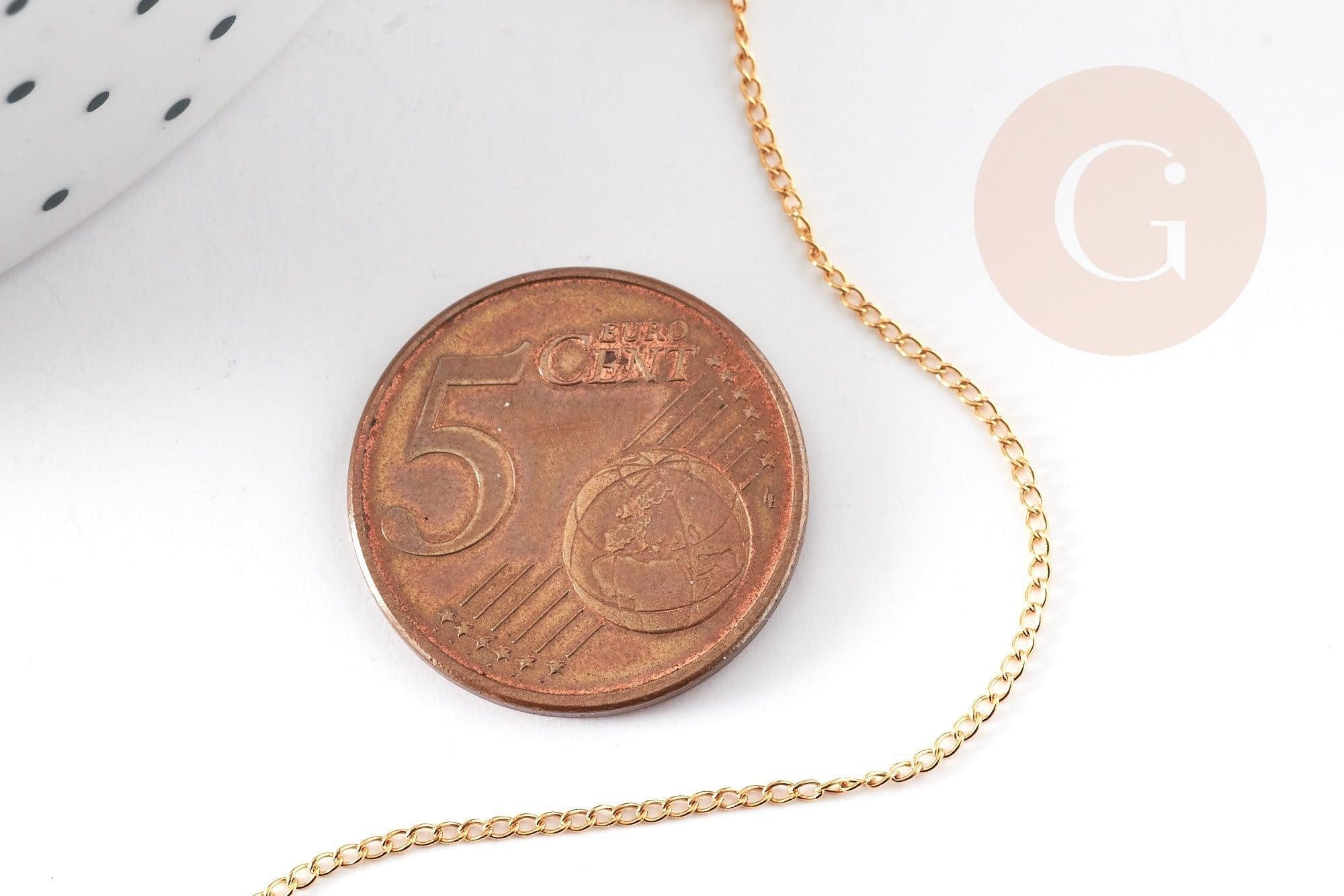 Collier Chaine fine avec fermoir dorée gold-filled 45.7cm x1 (G2617)