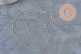 Necklace Fine chain with gold-filled clasp 45.7cm x1 (G2617)