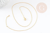 Collier Chaine fine avec fermoir dorée gold-filled 45.7cm x1 (G2617)