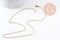 Collier Chaine forçat acier inoxydable doré avec fermoir 1.5mm/50cm, x1 (G10265)