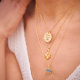 Collier personnalisé médaille gravée Arc-en-ciel acier inoxydable 304, (ADN11)