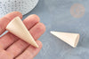 Cône en bois clair 50mm, présentoir à pour bague, présentoir bijoux pour marchés de créateurs, x1 G8116