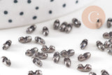 Connecteur chaîne à billes laiton gunmetal 6x5mm, x50 (G10898)