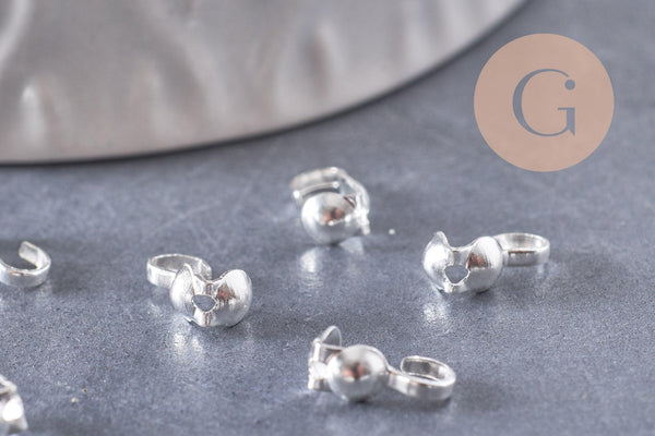 Connecteurs argentés, x20 (G3277)