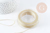 Cordon Métallique doré clair polyester 1mm, x1 mètre (G9094)