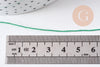 Cordon Vert Métallisé 4 nuances polyester 0.8mm, cordon métallisé pour bijoux, x1 mètre (G10504)