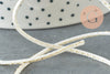 Cordon blanc or, fabrication bijoux bijoux,ruban mariage,fourniture créative, scrapbooking, largeur 1.5mm, x1 mètre G3336