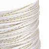 Cordon blanc or, fabrication bijoux bijoux,ruban mariage,fourniture créative, scrapbooking, largeur 1.5mm, x1 mètre G3336