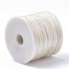Cordon blanc or, fabrication bijoux bijoux,ruban mariage,fourniture créative, scrapbooking, largeur 1.5mm, x1 mètre G3336