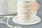 Cordon blanc or, fabrication bijoux bijoux,ruban mariage,fourniture créative, scrapbooking, largeur 1.5mm, x1 mètre G3336