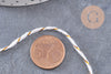 Cordon blanc or,ruban mariage, scrapbooking,1-1.55mm, 5m/10m/Bobine, (G3406)