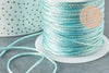 Cordon bleu clair or queue de rat satiné 1.5mm, x1 mètre (G3723)