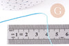 Cordon bleu tressé polyester 0.6mm, x1 mètre (G10661)