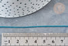 Cordon bleu turquoise Métallisé tressé polyester 1mm, cordon métallisé pour bijoux, x1 mètre G8170