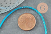 Cordon bleu turquoise or 1.5mm, x1 mètre (G3763)