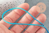Cordon bleu turquoise or 1.5mm, x1 mètre (G3763)