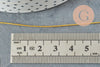 Cordon doré en nylon 1mm, x1 ou x5 mètres (G6132)
