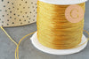 Cordon doré en nylon 1mm, x1 ou x5 mètres (G6132)