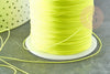 Cordon fil de jade jaune fluorescent polyester 0.5mm, cordon pour création de bijoux x1 mètre G9335