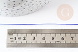 Cordon fil de jade nylon bleu roi 0.4mm, fabrication bijoux avec nœud coulissant, x1mètre G9116