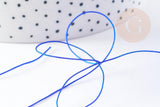 Cordon fil de jade nylon bleu roi 0.4mm, fabrication bijoux avec nœud coulissant, x1mètre G9116
