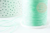 Cordon fil de jade vert clair polyester 0.5mm, x1 mètre (G9341)