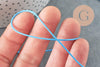 Cordon huilé bleu imitation cuir,fourniture créative, scrapbooking, x1 mètre G8251