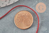 Cordon métallique rouge pailleté ,ruban mariage,fourniture créative, scrapbooking, largeur 1mm, x1 mètre G5663