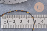 Cordon noir or, création bijoux,ruban mariage, scrapbooking,1-1.55mm, 5/10 mètres, (G2116)