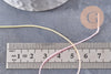 Cordon nylon multicolore pastel 0.8mm, fabrication bijoux x1 mètre (G9881)