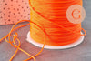 Cordon polyester orange fluorescent scrapbooking 0.7mm, x 5mètres (G5814)
