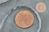 Cordon queue de rat polyester satin gris 2mm, x5 mètres (G1808)