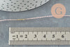 Cordon rose or, fabrication bijoux, création bijoux,ruban mariage, scrapbooking, largeur 1.5mm, x1 ou x5 mètres G1168