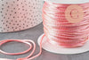 Cordon rose or, fabrication bijoux, création bijoux,ruban mariage,scrapbooking, largeur 1.5mm, x1 mètre G3762