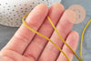 Cordon satiné torsadé or foncé 2mm, x1 mètre (G4594)