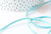 Cordon suédé turquoise imitation cuir 3-4mm, x1 mètre (G1326)