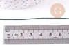 Cordon vert foncé tressé polyester 0.6mm, x1 mètre (G10662)