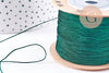 Cordon vert foncé tressé polyester 0.6mm, x1 mètre (G10662)