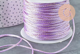 Cordon violet or queue de rat 1.5mm, x1 mètre (G3722)