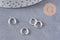 Créoles fine argent 925 massif 8mm, x1 paire (G1313)